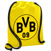 Backpack pouch GYMBAG Yellow, with pocket (40x48cm) & thick cords