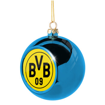 BVB Dortmund, Blue Christmas tree ball ornament 8cm