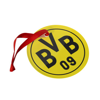 BVB Dortmund, Christmas ornament glass 9cm