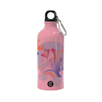 Cute unicorn, Water bottle 600ml