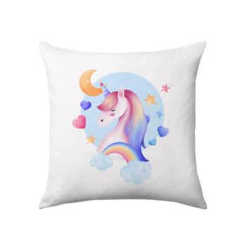 Cute unicorn, Sofa cushion 40x40cm includes filling