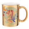 Mug ceramic, gold mirror, 330ml