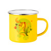 Yellow Enamel Metallic Cup 360ml