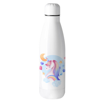 Cute unicorn, Metal mug thermos (Stainless steel), 500ml