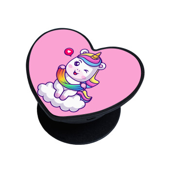 Heart unicorn, Phone Holders Stand  καρδιά Μαύρο Βάση Στήριξης Κινητού στο Χέρι