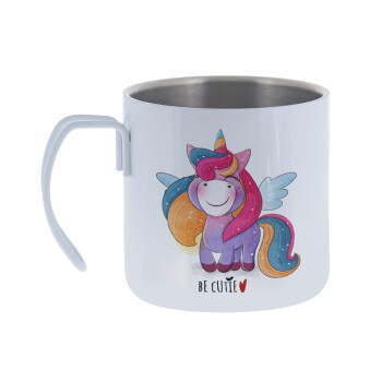 Pink unicorn, Mug Stainless steel double wall 400ml