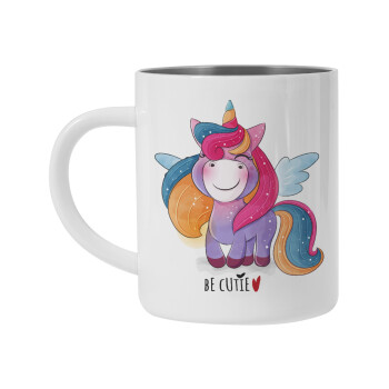 Pink unicorn, Mug Stainless steel double wall 450ml