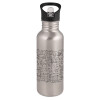 Metallic Silver with straw (600ml)