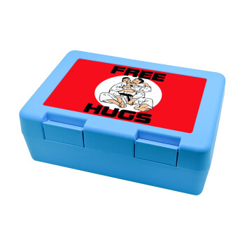 JUDO free hugs, Children's cookie container LIGHT BLUE 185x128x65mm (BPA free plastic)