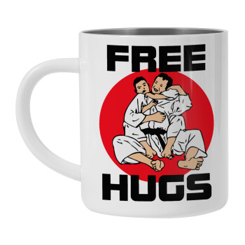 JUDO free hugs, Mug Stainless steel double wall 450ml