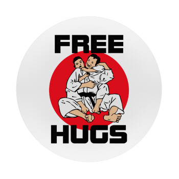 JUDO free hugs, Mousepad Στρογγυλό 20cm