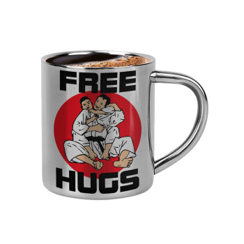 JUDO free hugs, Double-wall metal cup for espresso (220ml)