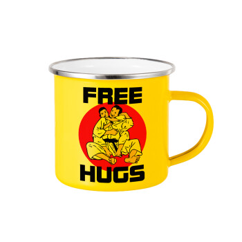 JUDO free hugs, Κούπα Μεταλλική εμαγιέ Κίτρινη 360ml