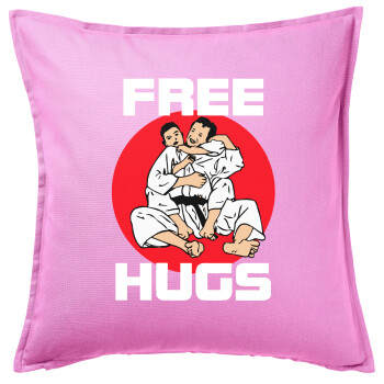 JUDO free hugs, Sofa cushion Pink 50x50cm includes filling