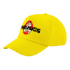 Child's Baseball Cap, 100% Cotton Twill, Yellow (COTTON, CHILD, UNISEX, ONE SIZE)