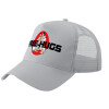 Trucker Hat with Mesh, GREY, (COTTON, KIDS, UNISEX, ONE SIZE)