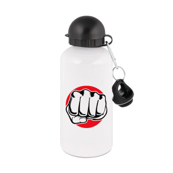 Punch, Metal water bottle, White, aluminum 500ml