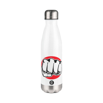 Punch, Metal mug thermos White (Stainless steel), double wall, 500ml