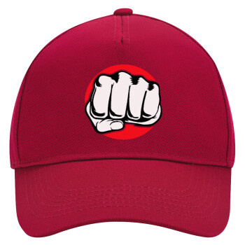 Punch, Adult Ultimate Hat RED, (100% COTTON DRILL, ADULT, UNISEX, ONE SIZE)