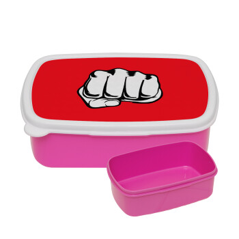 Punch, ΡΟΖ παιδικό δοχείο φαγητού (lunchbox) πλαστικό (BPA-FREE) Lunch Βox M18 x Π13 x Υ6cm