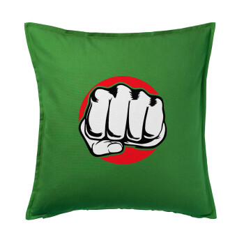 Punch, Sofa cushion Green 50x50cm includes filling