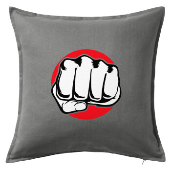 Punch, Sofa cushion Grey 50x50cm includes filling