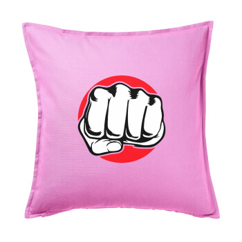 Punch, Sofa cushion Pink 50x50cm includes filling