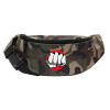 Unisex waist bag (banana) in Jungle camouflage color with 2 pockets