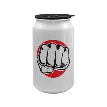 Punch, Κούπα ταξιδιού μεταλλική με καπάκι (tin-can) 500ml