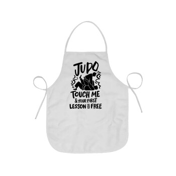 Judo Touch Me And Your First Lesson Is Free, Ποδιά Σεφ Ολόσωμη κοντή Ενηλίκων (63x75cm)