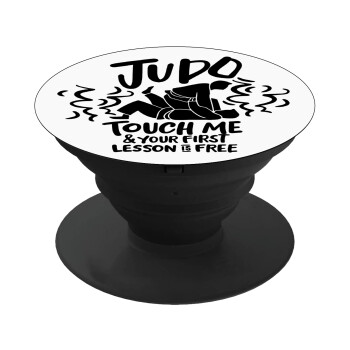 Judo Touch Me And Your First Lesson Is Free, Phone Holders Stand  Black Hand-held Mobile Phone Holder