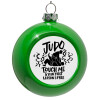 Green Christmas tree ornament bauble 8cm