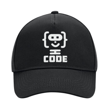 Code Heroes symbol, Καπέλο Ενηλίκων Ultimate ΜΑΥΡΟ, (100% ΒΑΜΒΑΚΕΡΟ DRILL, ΕΝΗΛΙΚΩΝ, UNISEX, ONE SIZE)