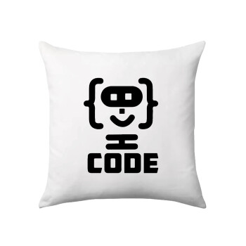 Code Heroes symbol, Sofa cushion 40x40cm includes filling
