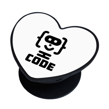 Code Heroes symbol, Phone Holders Stand  καρδιά Μαύρο Βάση Στήριξης Κινητού στο Χέρι