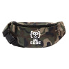 Unisex waist bag (banana) in Jungle camouflage color with 2 pockets