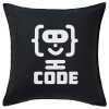 Sofa cushion black 50x50cm includes filling