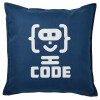 Sofa cushion Blue 50x50cm includes filling