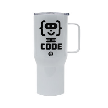 Code Heroes symbol, Tumbler με καπάκι, διπλού τοιχώματος (θερμό) 750L