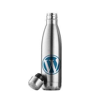 Wordpress, Μεταλλικό παγούρι θερμός Inox (Stainless steel), διπλού τοιχώματος, 500ml