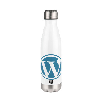 Wordpress, Metal mug thermos White (Stainless steel), double wall, 500ml