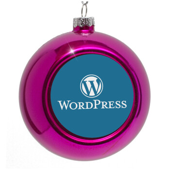 Wordpress, Purple Christmas tree ornament bauble 8cm