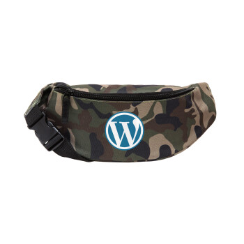 Wordpress, Unisex waist bag (banana) in Jungle camouflage color with 2 pockets