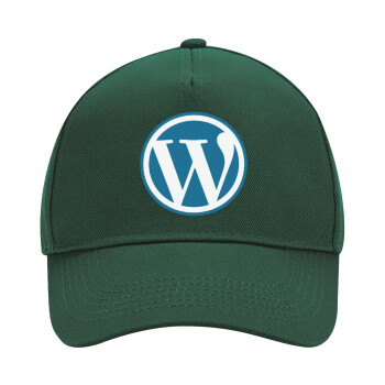 Wordpress, Adult Ultimate Hat GREEN, (100% COTTON DRILL, ADULT, UNISEX, ONE SIZE)