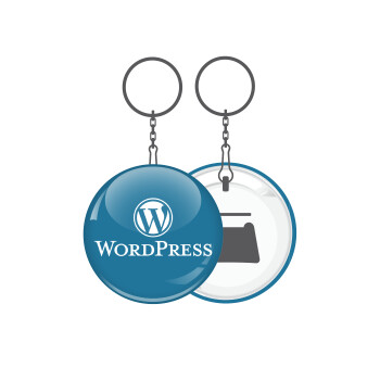 Wordpress, Μπρελόκ μεταλλικό 5cm με ανοιχτήρι