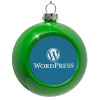 Green Christmas tree ornament bauble 8cm