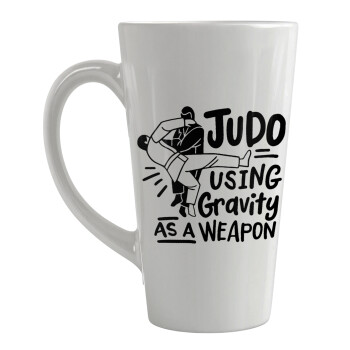 Judo using gravity as a weapon, Κούπα κωνική Latte Μεγάλη, κεραμική, 450ml