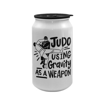 Judo using gravity as a weapon, Κούπα ταξιδιού μεταλλική με καπάκι (tin-can) 500ml