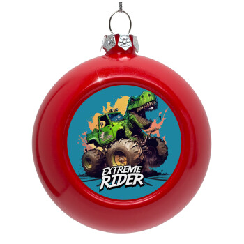 Extreme rider Dyno, Red Christmas tree ornament bauble 8cm