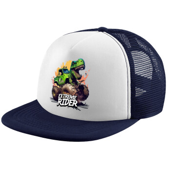 Extreme rider Dyno, Καπέλο Ενηλίκων Soft Trucker με Δίχτυ Dark Blue/White (POLYESTER, ΕΝΗΛΙΚΩΝ, UNISEX, ONE SIZE)